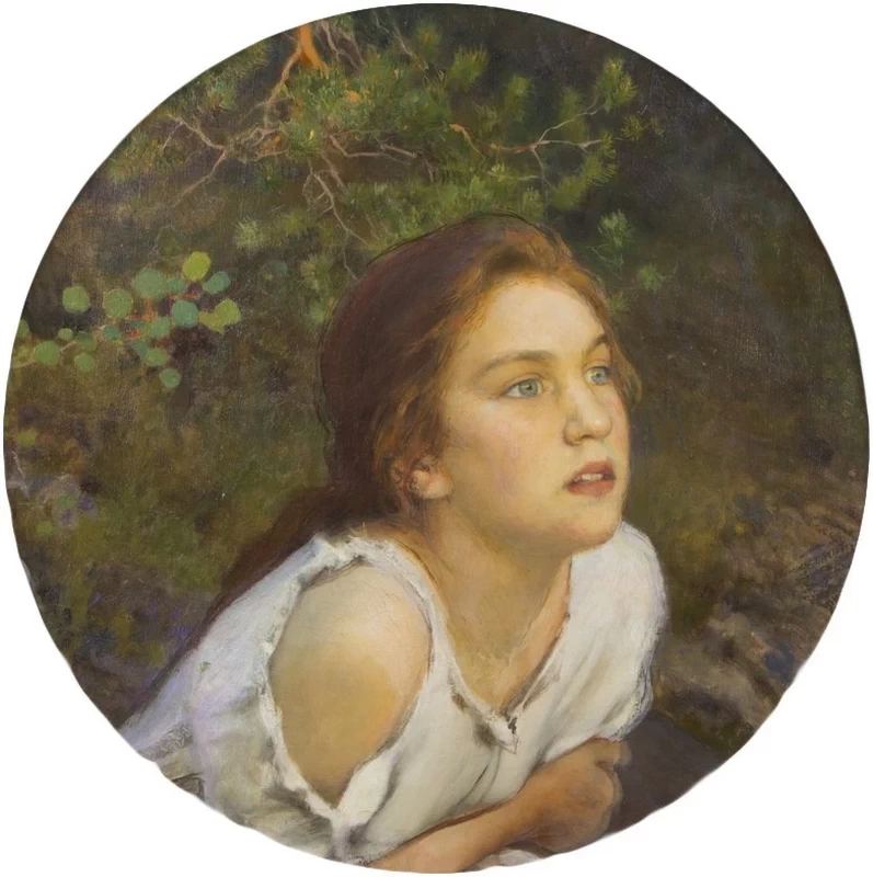 Eero Järnefelt - Ragazza della foresta (1894), Järvenpään taidemuseo